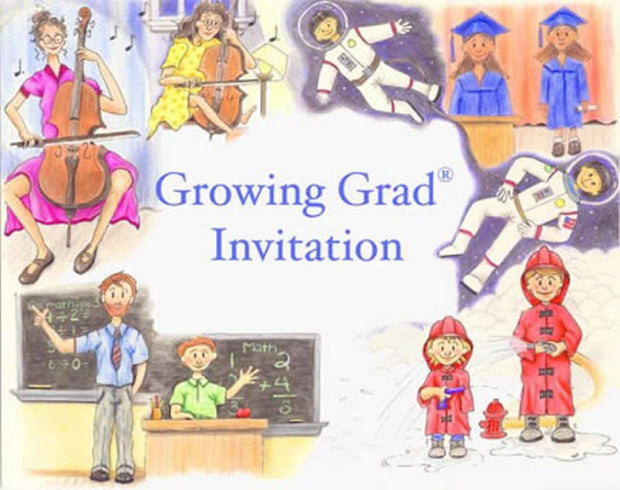 3300IGG Growing Grad Invitations - Thomas Creative Apparel
